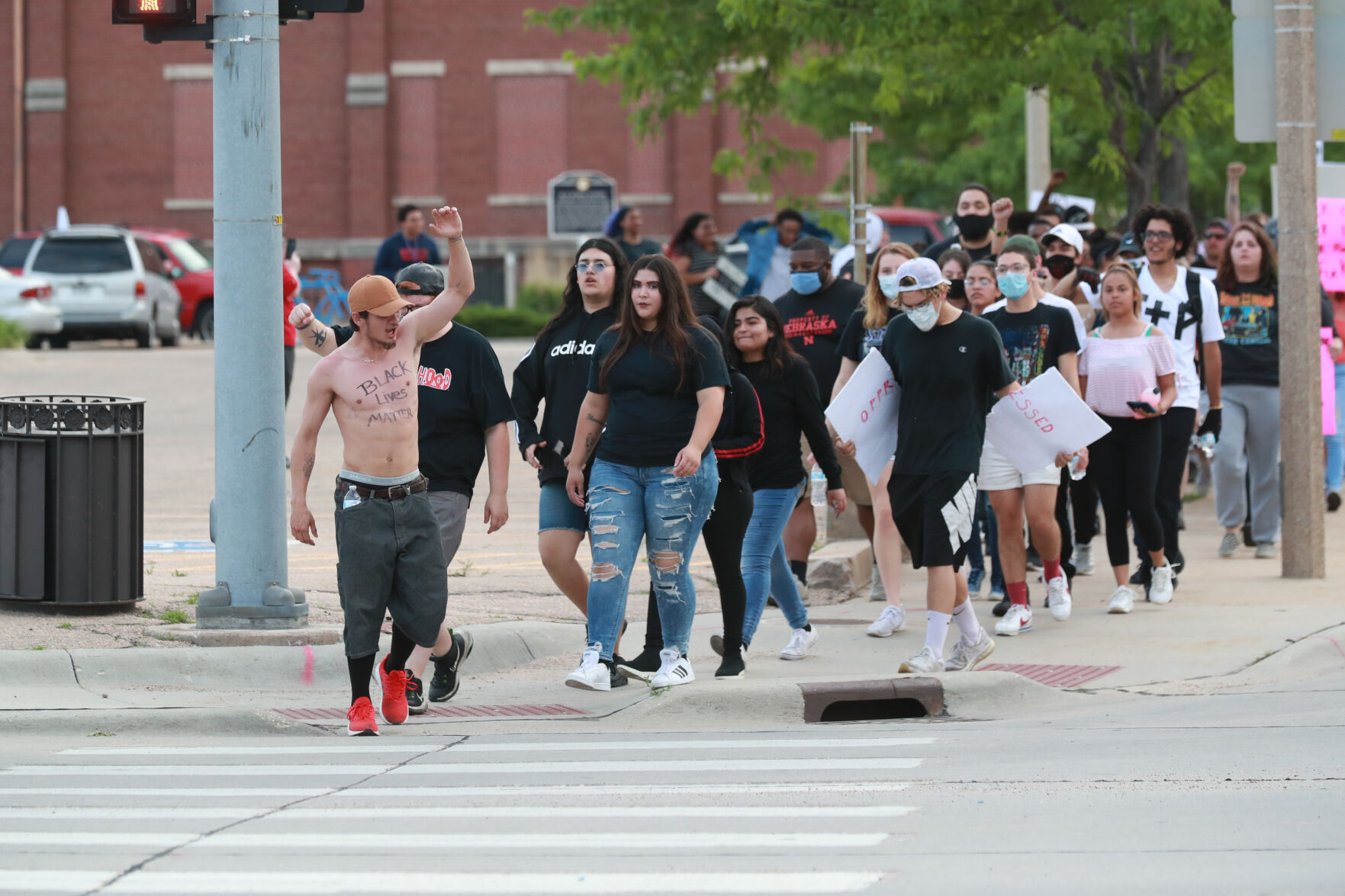 Tuesday night protests in Grand Island